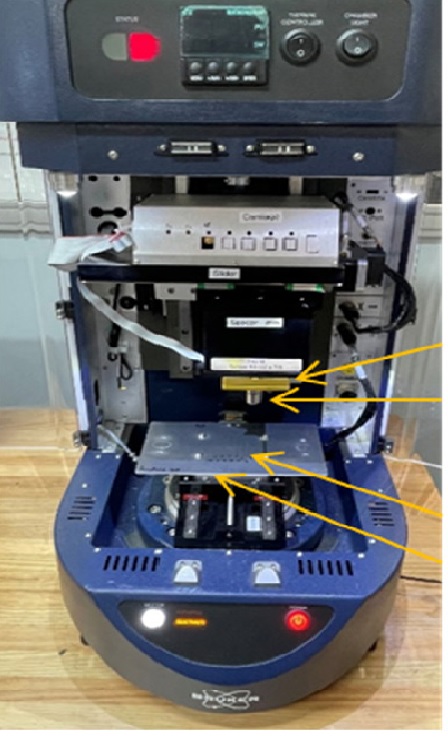 BRUKER사 모델 UMT TL-GALLING 마모시험기 실험 셋업 이미지