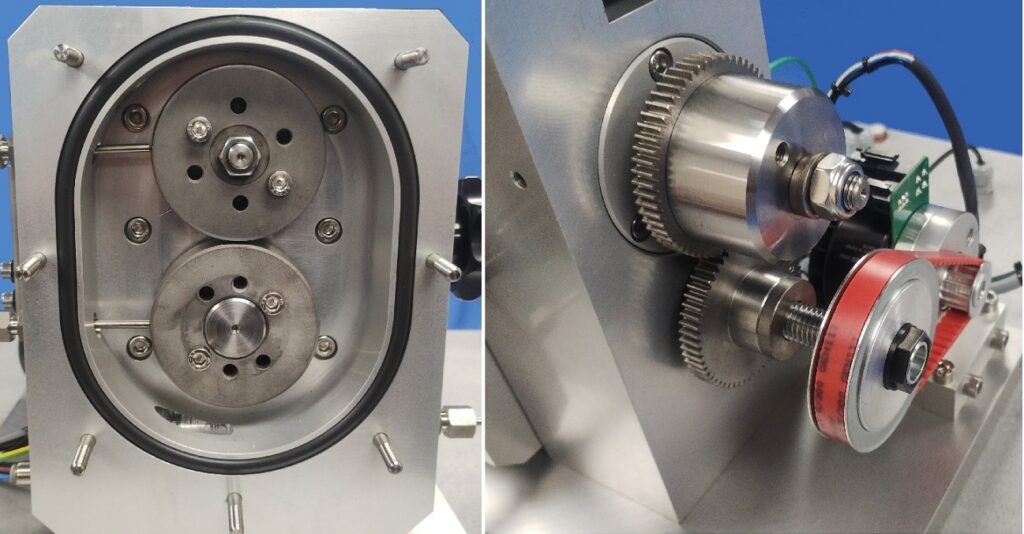 TE 53 BLOCK ON RING TESTER-TWO ROLLER 구조-SLIDE ROLL RATIO 조절