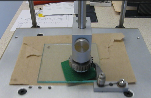 EN 1096-2 유럽표준시험인 유리글라스의 마모시험법