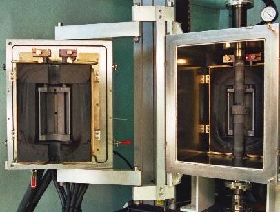 MRF_INSTRON_UTM_Graphite hot zone in physical test furnace chamber