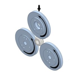 ST-PR-Three-Disc-On-Roller-Type-피팅 시험기 개념도