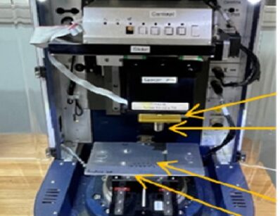 BRUKER사 모델 UMT TL-GALLING 마모시험기 실험 셋업 이미지