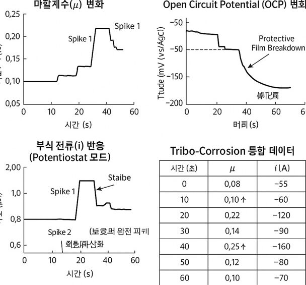 UMT-TRIBOLAB_부식-마모시험-측졍-데이터